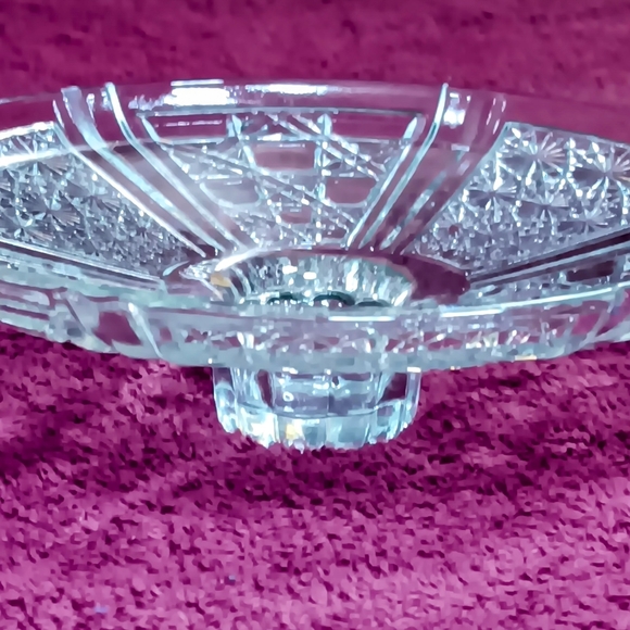 Vintage Fng Indonesia Daisy Button Pattern Glass Candy Bowl With Lid - Picture 7 of 12